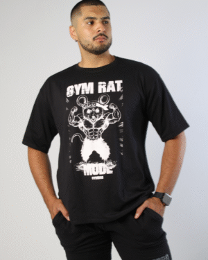 CAMISETA OVERSIZE GYM RAT GYMBRO